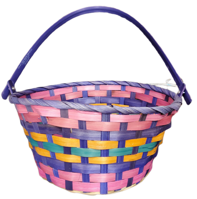 Traditional Easter Basket 10x4.5" - Assorted Colors