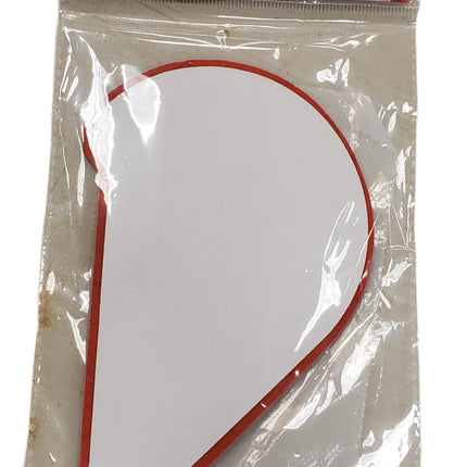 Red Honeycomb Heart Easter Decor 7.5x8"