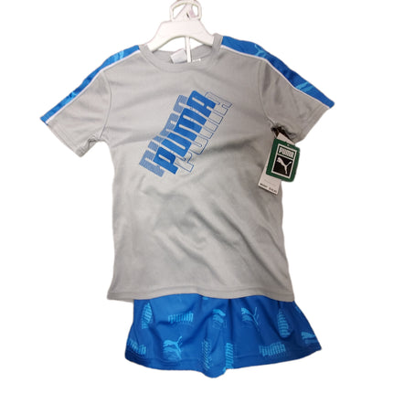 PUMA, KID'S 2 PIECE SET, SHORTS & SHIRT SIZE 6