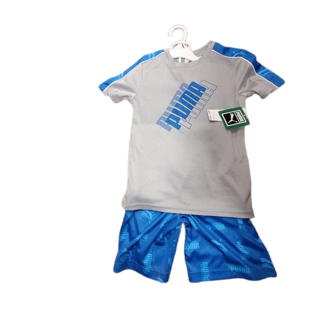 PUMA, KID'S 2 PIECE SET, SHORTS & SHIRT SIZE 6