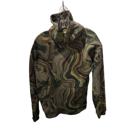 Oversize Hoodie Green Camo Swirl 30/32 Heavy Duty