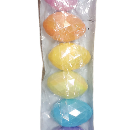 FILLABLE EASTER EGGS FOR THE HUNT DIAMOND CUT 6-pc