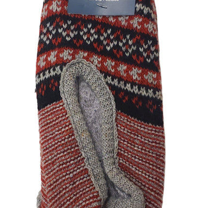 Memory Foam Slipper Socks with Non-Slip Footbed