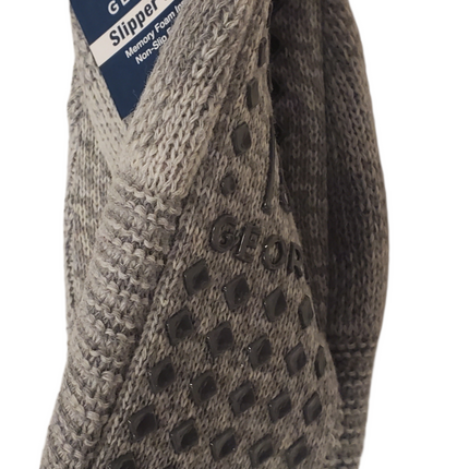 Memory Foam Slipper Socks with Non-Slip Footbed