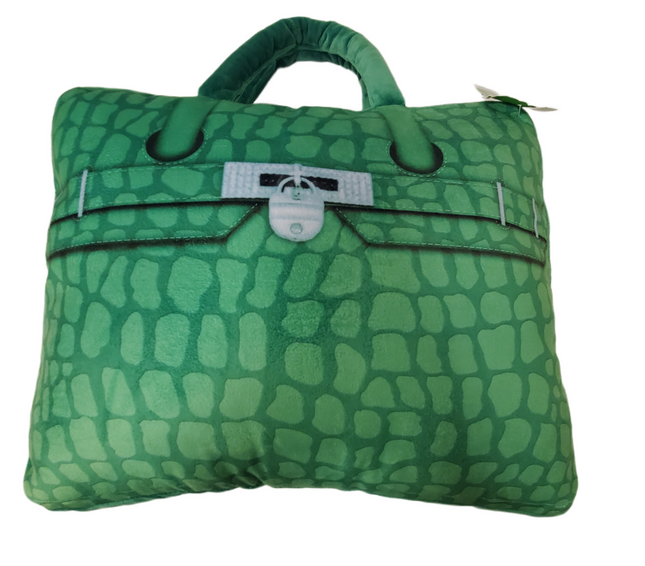 Green Ashland Color Pop Pillow with Handles