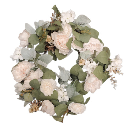 18" Ashland Fall Floral Wreath - Natural Home Decor
