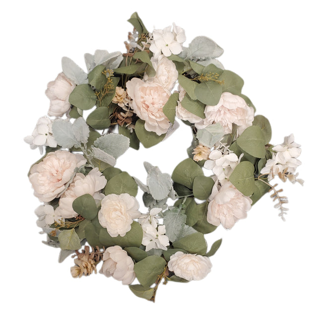 18" Ashland Fall Floral Wreath - Natural Home Decor