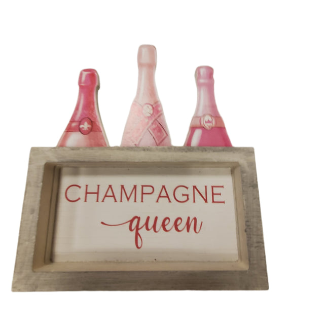 Monet's Garden Champagne Queen Tabletop Decor 5x6"