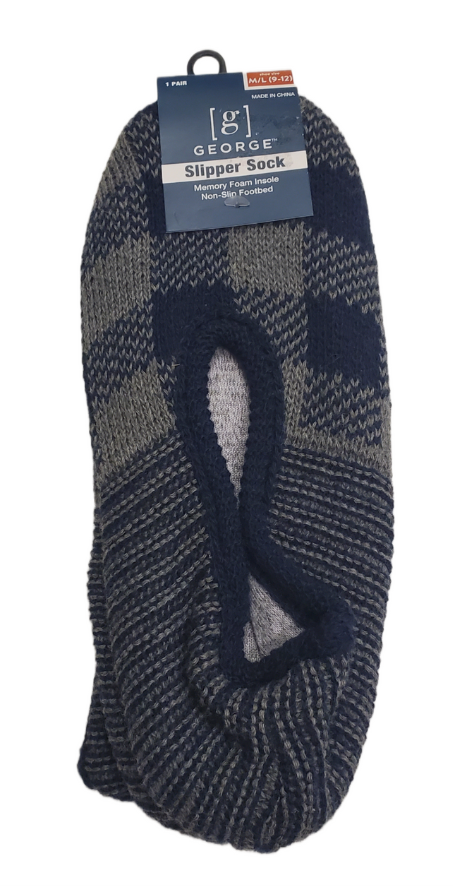 Comfy Memory Foam Slipper Socks with Non-Slip Sole