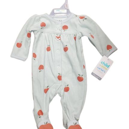 Carter's Newborn Light Green One Piece Sleeper