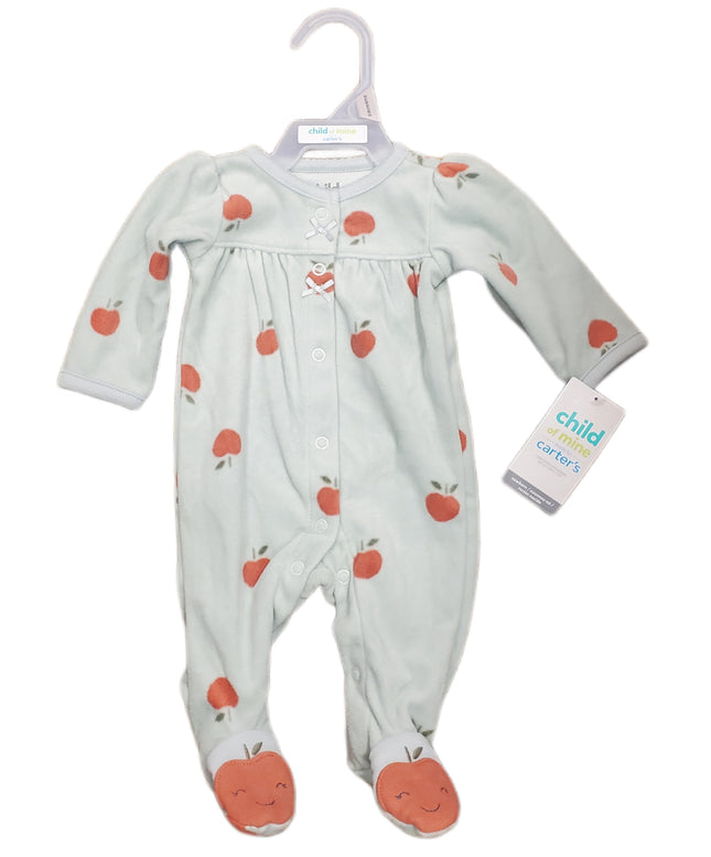 Carter's Newborn Light Green One Piece Sleeper