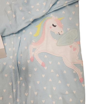 Carter's Unicorn Light Blue Sleepwear 4T with Hearts