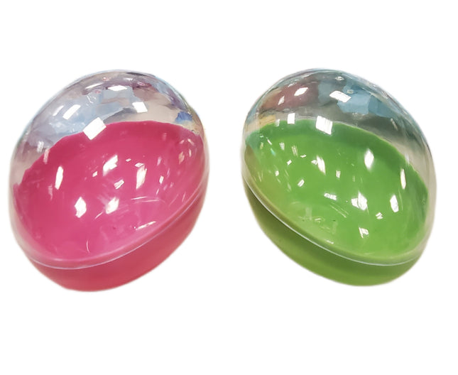 Giant 5" Fillable Easter Eggs with Clear Top, 4pc
