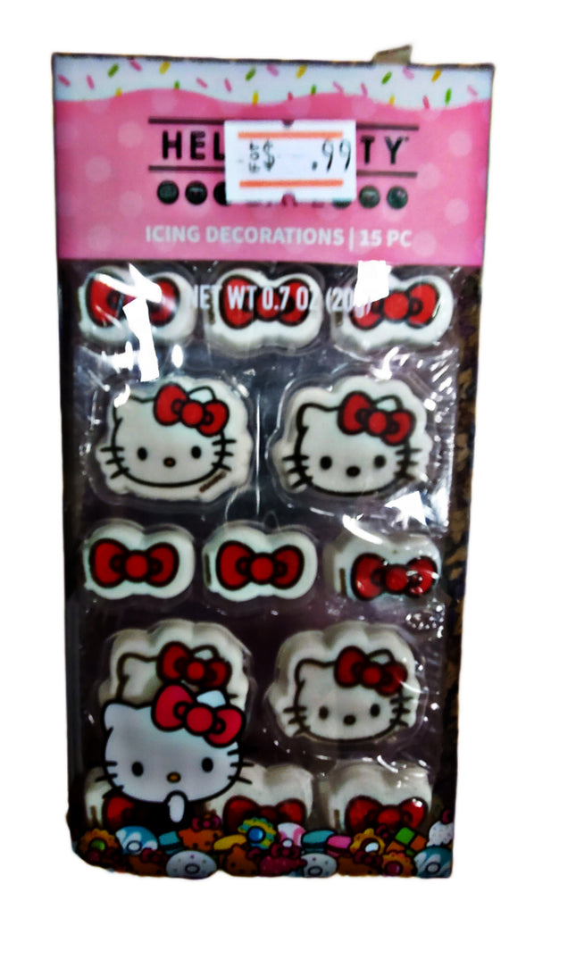 Hello Kitty Cafe 14-Piece Icing Decorations Set