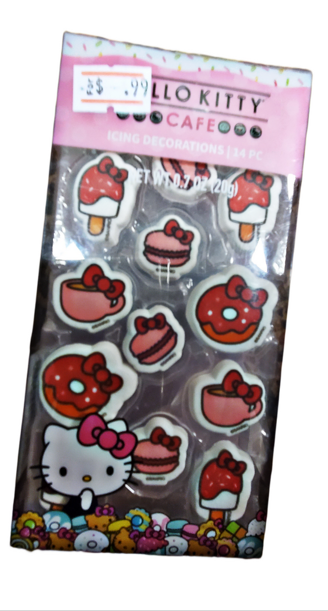 Hello Kitty Cafe 14-pc Icing Decorations Set