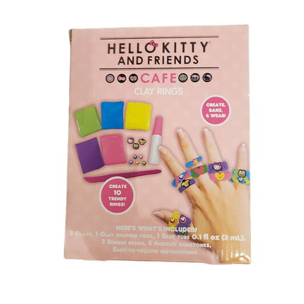 Hello Kitty & Friends Cafe Ring Craft Kit - Makes 10