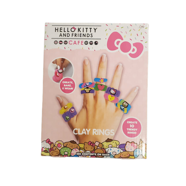 Hello Kitty & Friends Cafe Ring Craft Kit - Makes 10