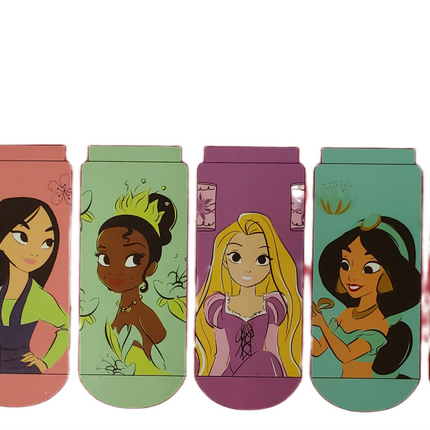 Disney Princess No-Show Socks 6-Pack Size Medium