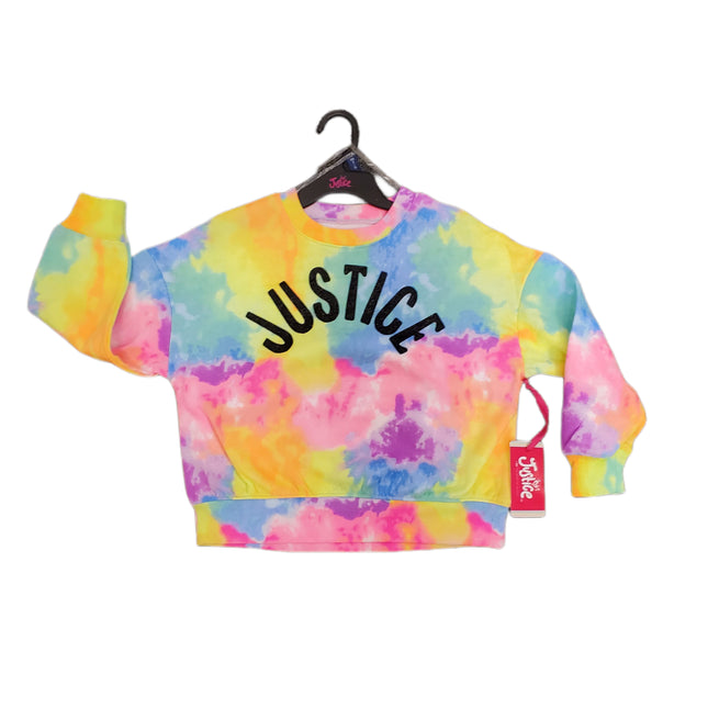 Justice Tie-Dye Fleece Sweatshirt XS (5-6)