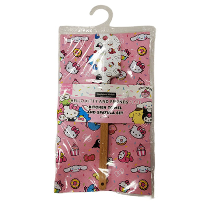 Hello Kitty Cafe Kitchen Towel & Spatula Set