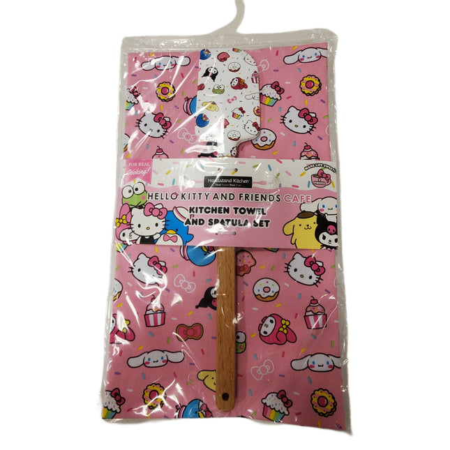 Hello Kitty Cafe Kitchen Towel & Spatula Set