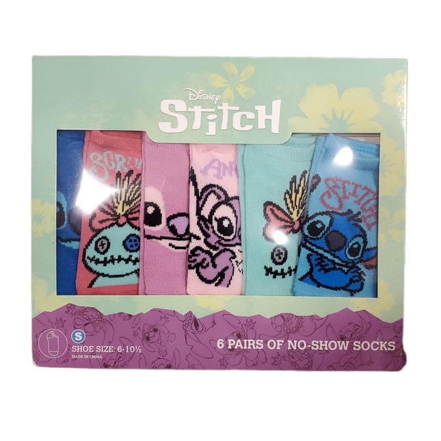 Stitch No-Show Socks 6-Pack Size Large – Hot Seller