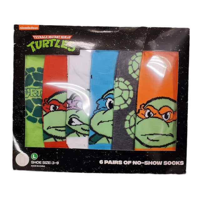 Ninja Turtles No-Show Socks Size Large – Nickelodeon