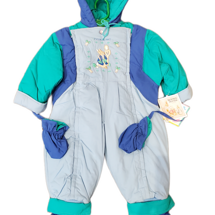 Beatrix Potter Quiltex Snow Suit 12M - Peter Rabbit