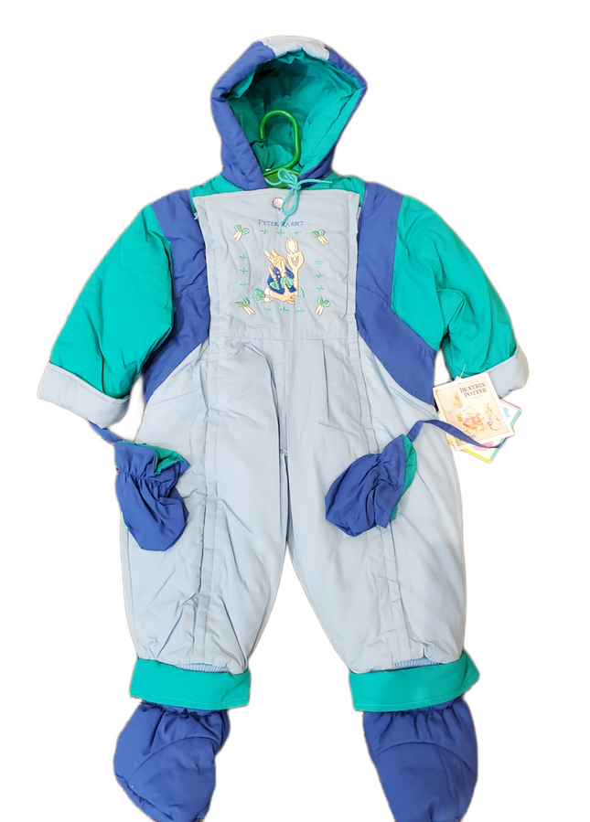 Beatrix Potter Quiltex Snow Suit 12M - Peter Rabbit