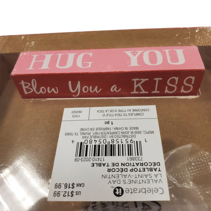 Valentine's Day Changeable Sign Tabletop Decor 9.5x7"