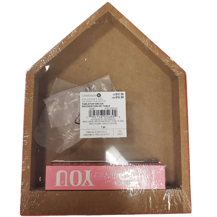 Valentine's Day Changeable Sign Tabletop Decor 9.5x7"