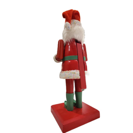 Wood Nutcracker Decorated Ashland Santa 16"