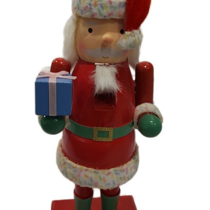 Wood Nutcracker Decorated Ashland Santa 16"