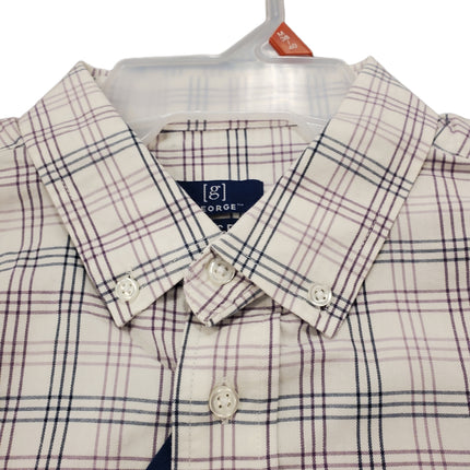 Men's Button Up Dress Shirt Classic Fit George Medium