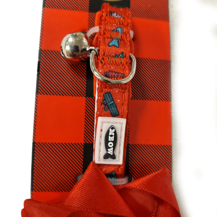 Meow Cat Collar Silver Bell One Size Fits 8" - 13"