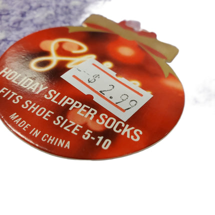 Shine Fuzzy Slipper Socks - Shoe Size 5-10
