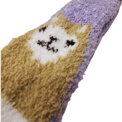 Shine Fuzzy Slipper Socks - Shoe Size 5-10