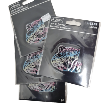 One Iron on Patch, ArtMinds, Multi-Colored Leppard