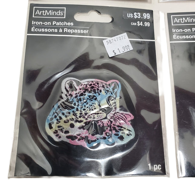 One Iron on Patch, ArtMinds, Multi-Colored Leppard