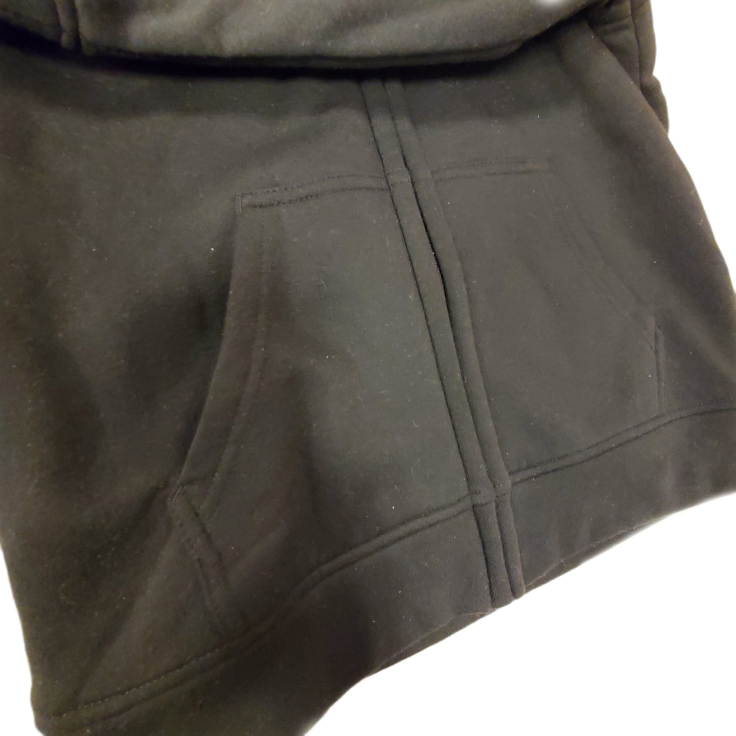 Wonder Nation Black Sherpa Zip Hoodie L 10/12 Husky