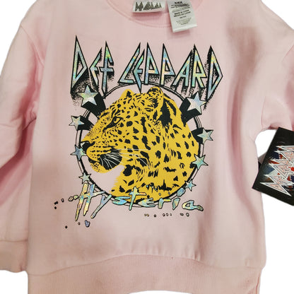 Def Leppard Hysteria Sweatshirt Pink Size 6/6X