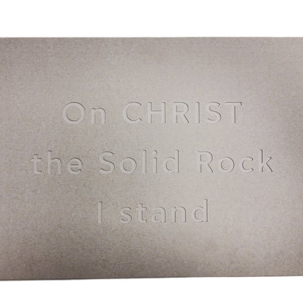 Custom Engraved Bath Mat 24x15 – On Christ I Stand