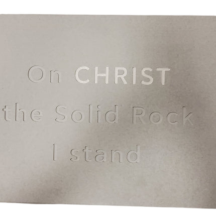 Custom Engraved Bath Mat 24x15 – On Christ I Stand