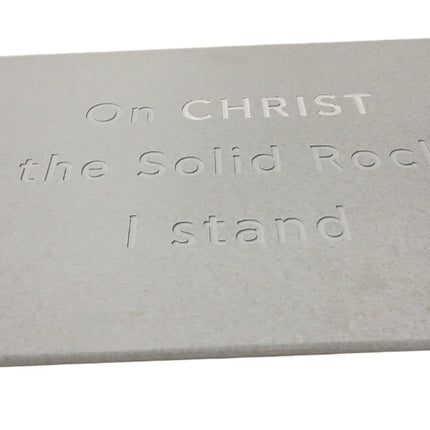 Custom Engraved Bath Mat 24x15 – On Christ I Stand