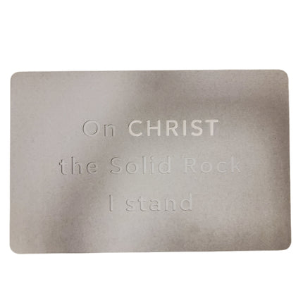 Custom Engraved Bath Mat 24x15 – On Christ I Stand