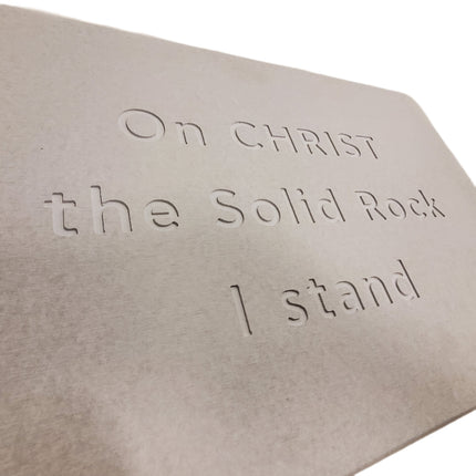 Custom Engraved Bath Mat 24x15 – On Christ I Stand