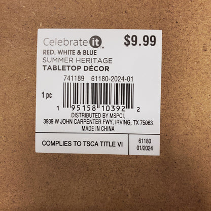 Celebrate It Tabletop Decor – YAY! Red White Blue