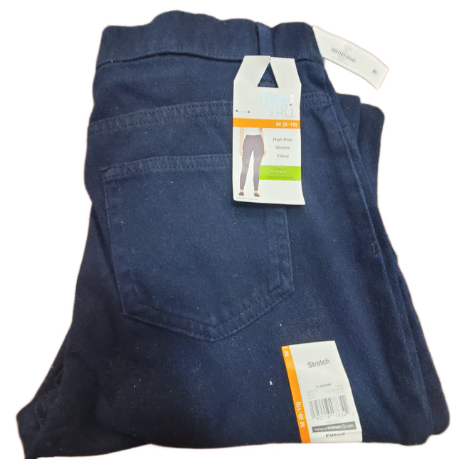 Jeggings, Stretch High Rise Fitted Time and Tru M 8-10
