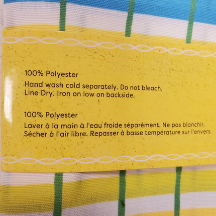 Ashland Spring Time Yellow, Blue and GreenPlaid Cloth Napkins 4-pc