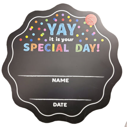 Happy Birthday Chalk Board Reversable B2C